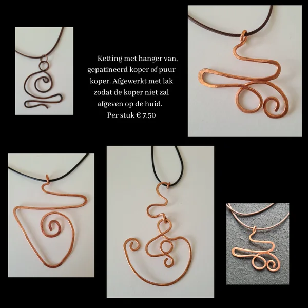 Koperen sieraden